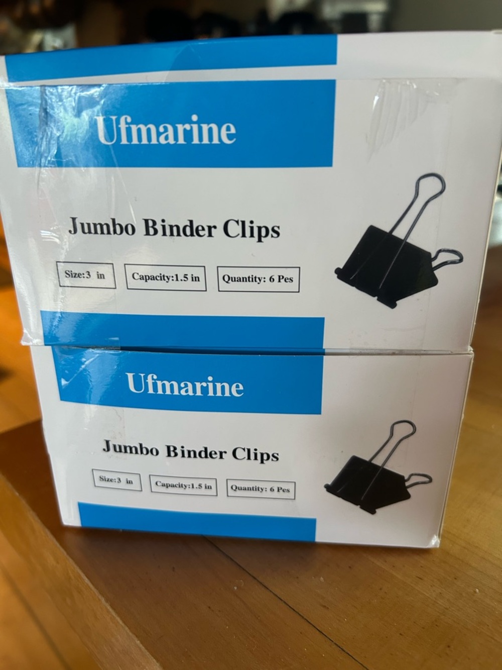 12 Ufmarine Extra Large Binder Clips 2 Inch Length, Jumbo Binder Clips